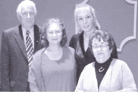 L. to R.: Eugene Yakovitch, Daria Darewych, Lida Prokop, the author’s daughter, Iroida Wynnyckyj
