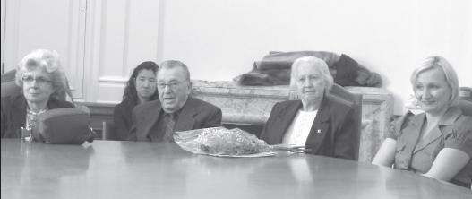 1 - L.-R.: Lois Harder, Mykola Soroka, and Svitlana Kukharenko