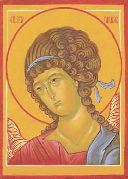 1 - "First icon" of Archangel Gabriel  by Lesia Maruschak