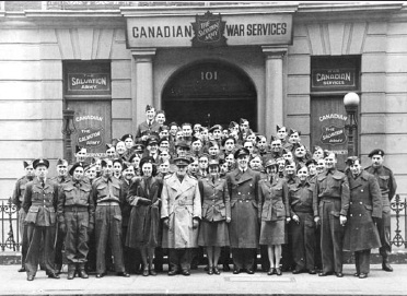 Members of the Ukrainian Canadian Servicemen’s Association, London, England, 1944