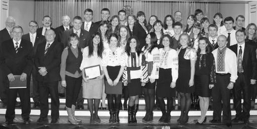Student interns of Canada-Ukraine Parliamentary Program, diplomats of the Embassy of Ukraine in Canada, and Members of Parliament of Canada