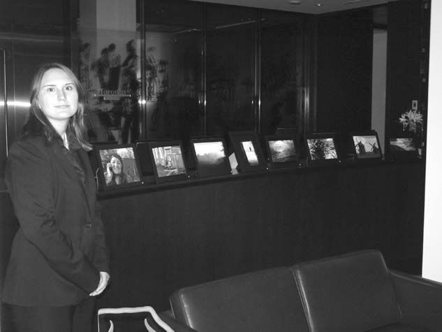 Concordia University Communications graduate Adriana Luhovy at her photography exhibit
