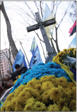 Мітинг-реквієм біля Пам’ятного знаку Героям Крут, що в парку “Аскольдова могила”, Київ, 29 січня 2011 року