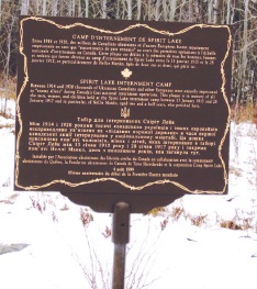 UCCLA plaque at the Spirit Lake Camp