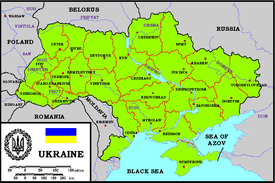 General Maps of Ukraine