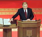 Leonid Kuchma takes oath, Nov. 30, 1999